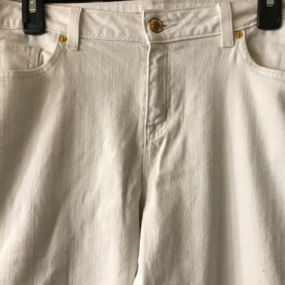 Jeans, Women’s Michael Kors White with gold embellishments